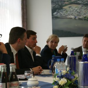 Hannelore Kraft und Sebastian Hartmann bei Evonik