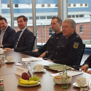Besuch der Bundespolizei in Sankt Augustin mit Martin Gerster, MdB
